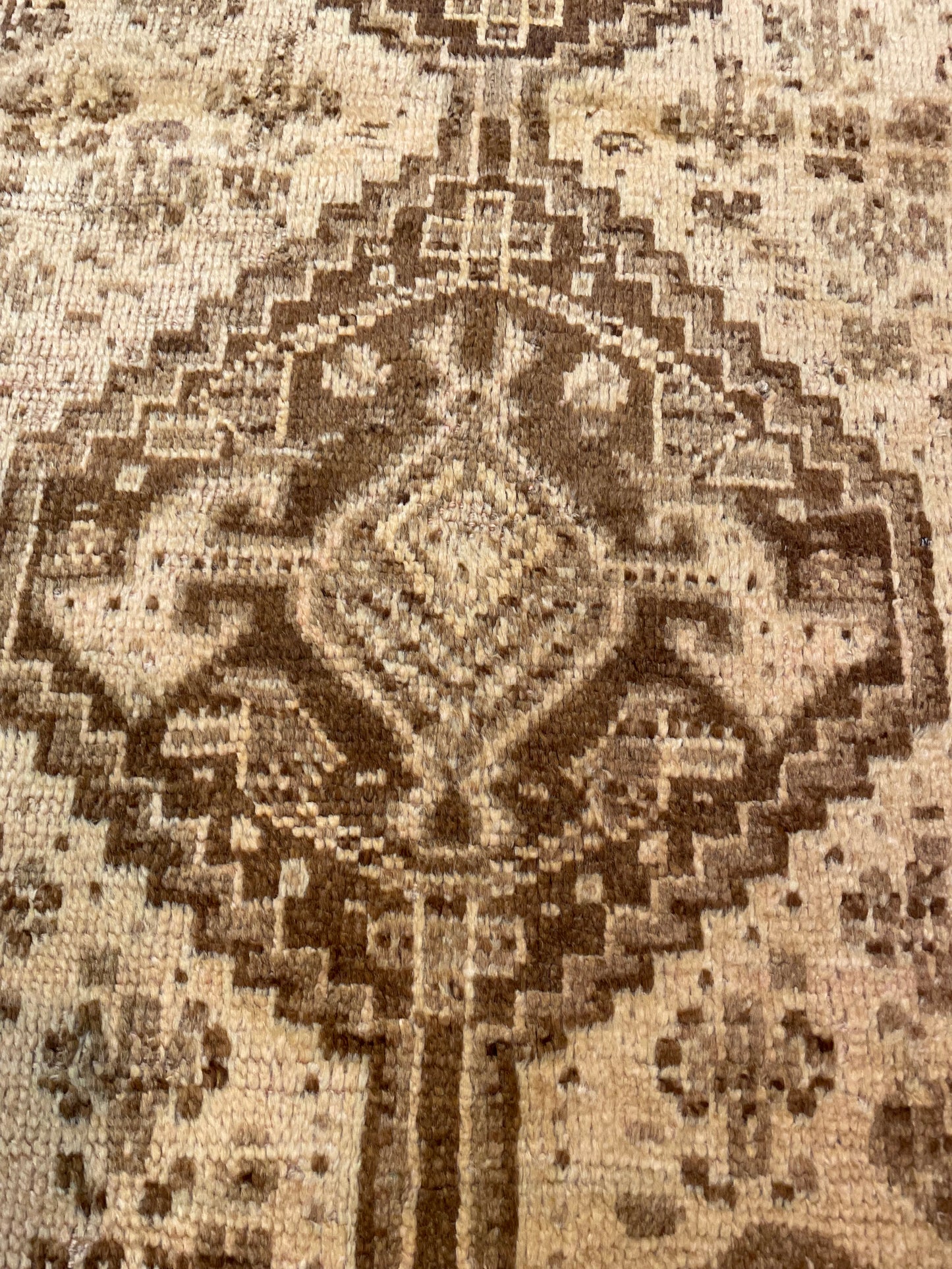 Hand-Knotted Wool Rug Turkish Oushak 3'9" x 4'6"