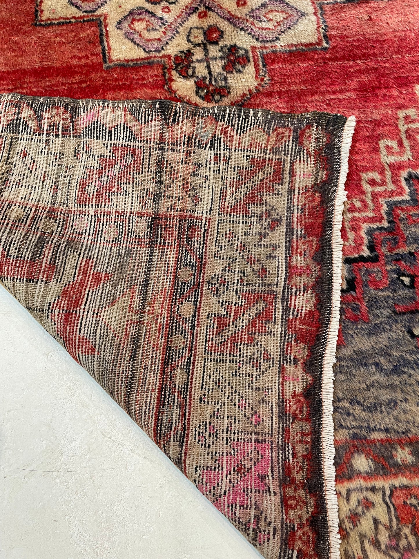 Hand-Knotted Wool Rug Turkish Oushak 4'1" x 6'7"