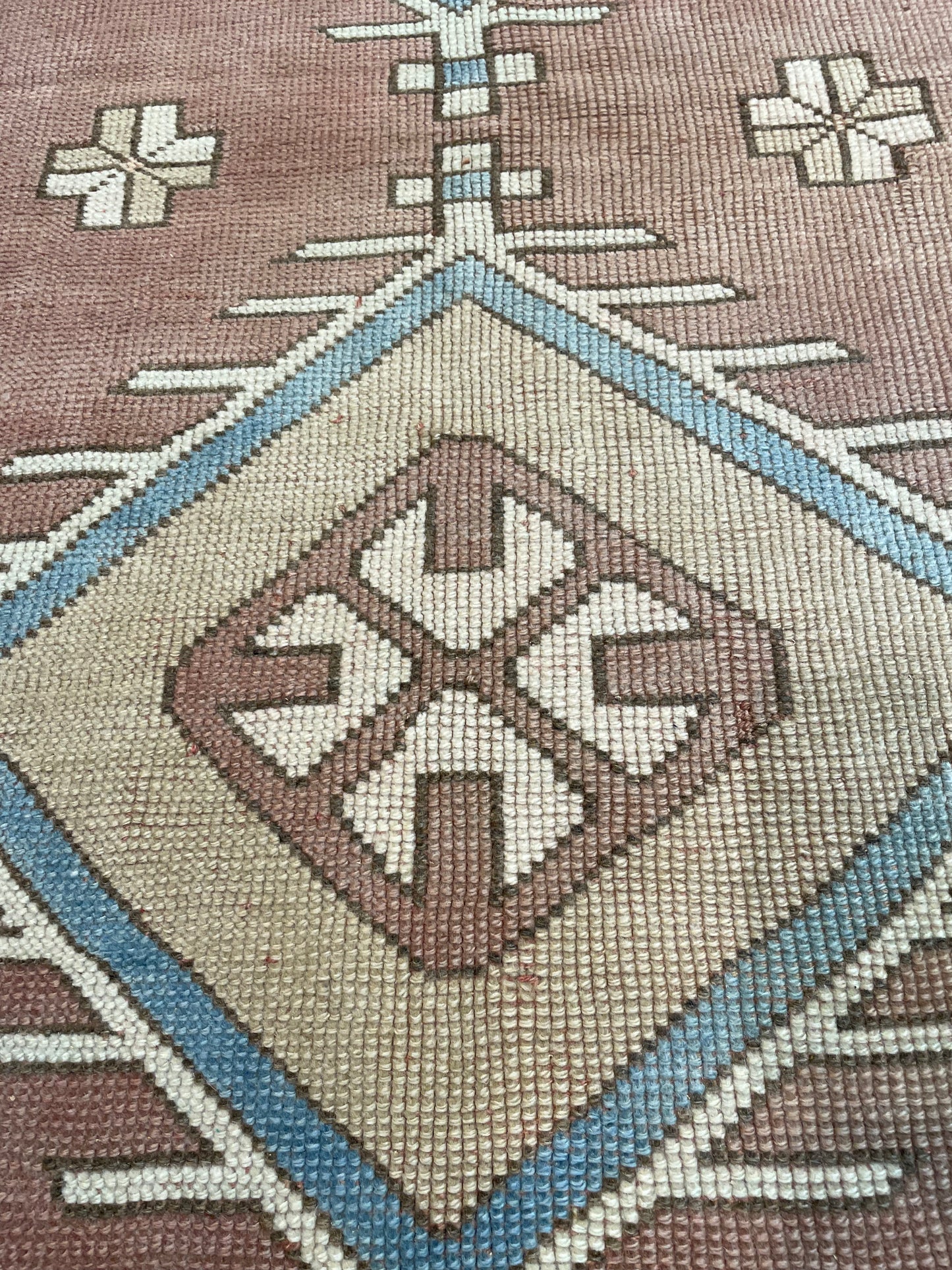Hand-Knotted Wool Rug Turkish Oushak 4'9" x 6'3"