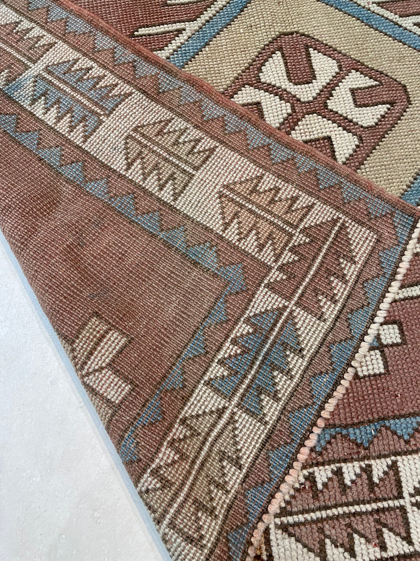 Hand-Knotted Wool Rug Turkish Oushak 4'9" x 6'3"
