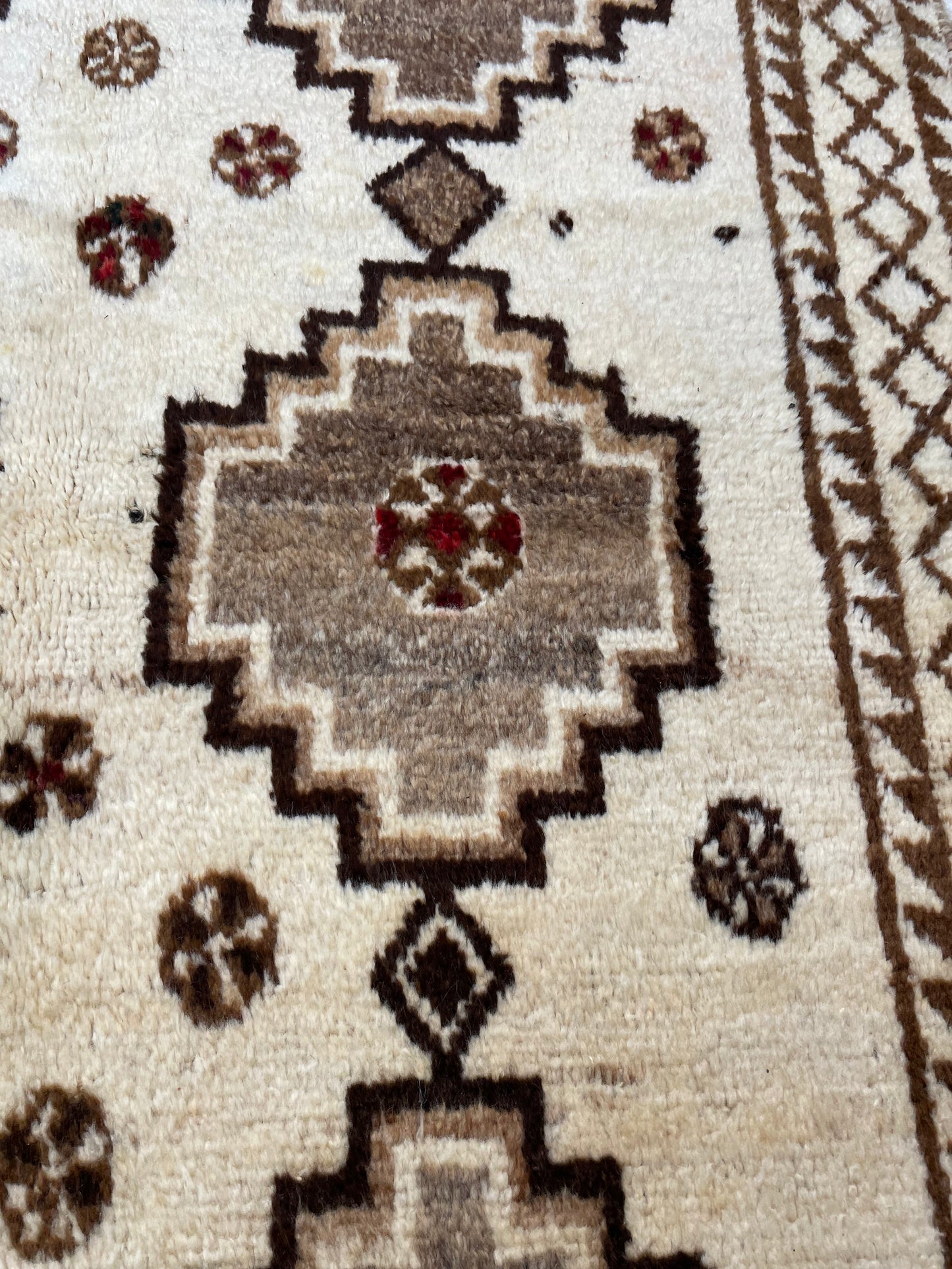Hand-Knotted Wool Rug Turkish Oushak 4' x 6'6"