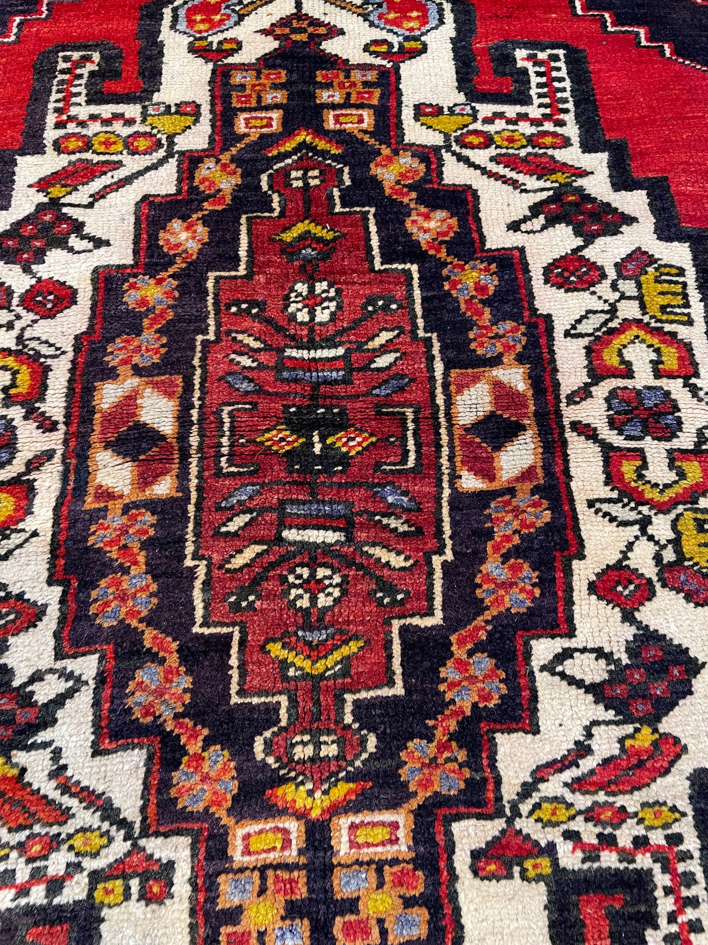 Hand-Knotted Wool Rug Turkish Oushak 3'11" x 6'
