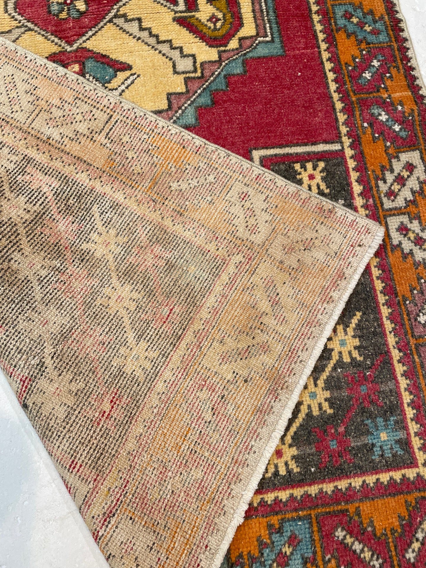 Hand-Knotted Wool Rug Turkish Oushak 3'6" x 5'9"
