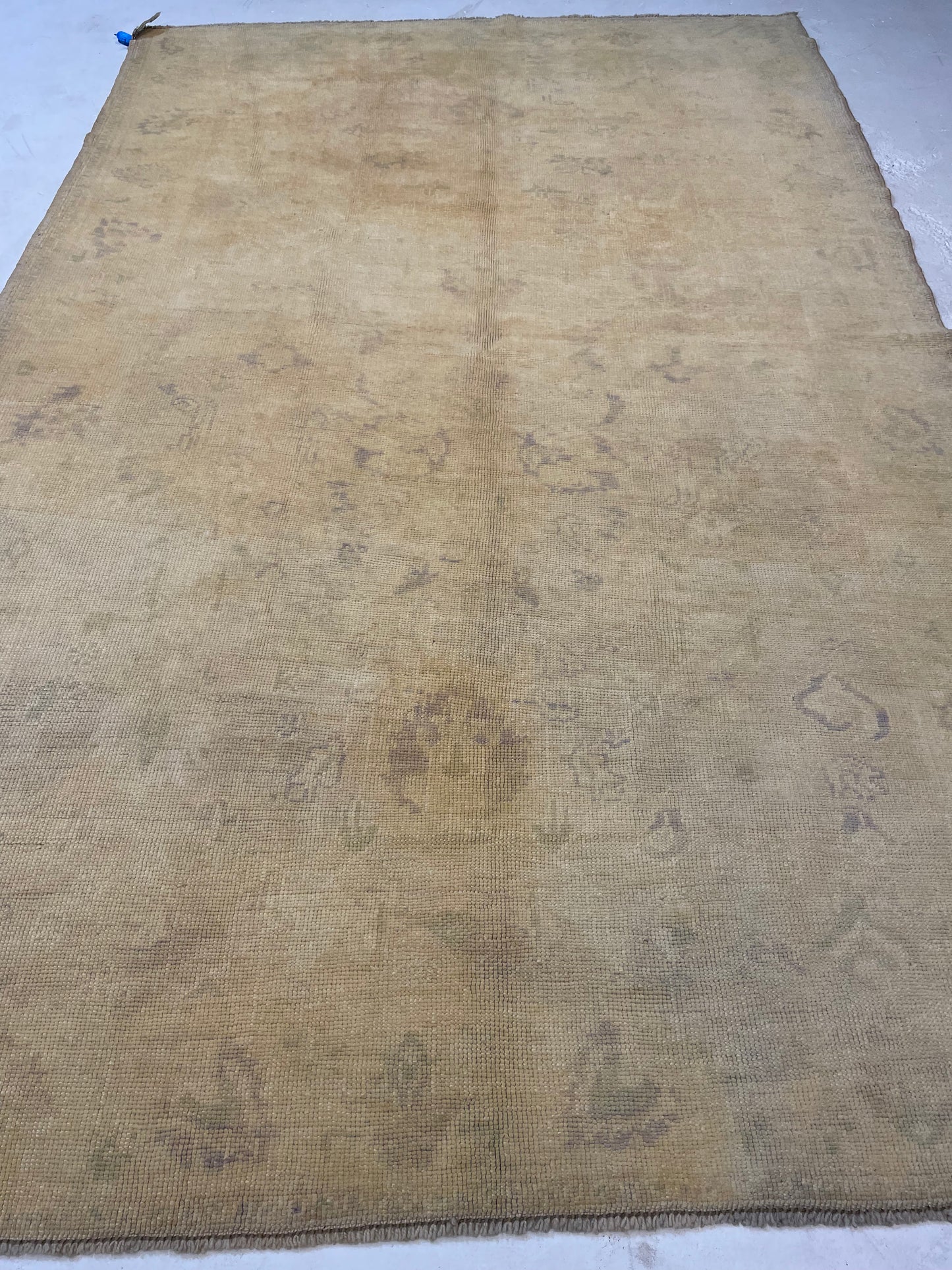 Hand-Knotted Wool Rug Turkish Oushak 5' x 7'7"