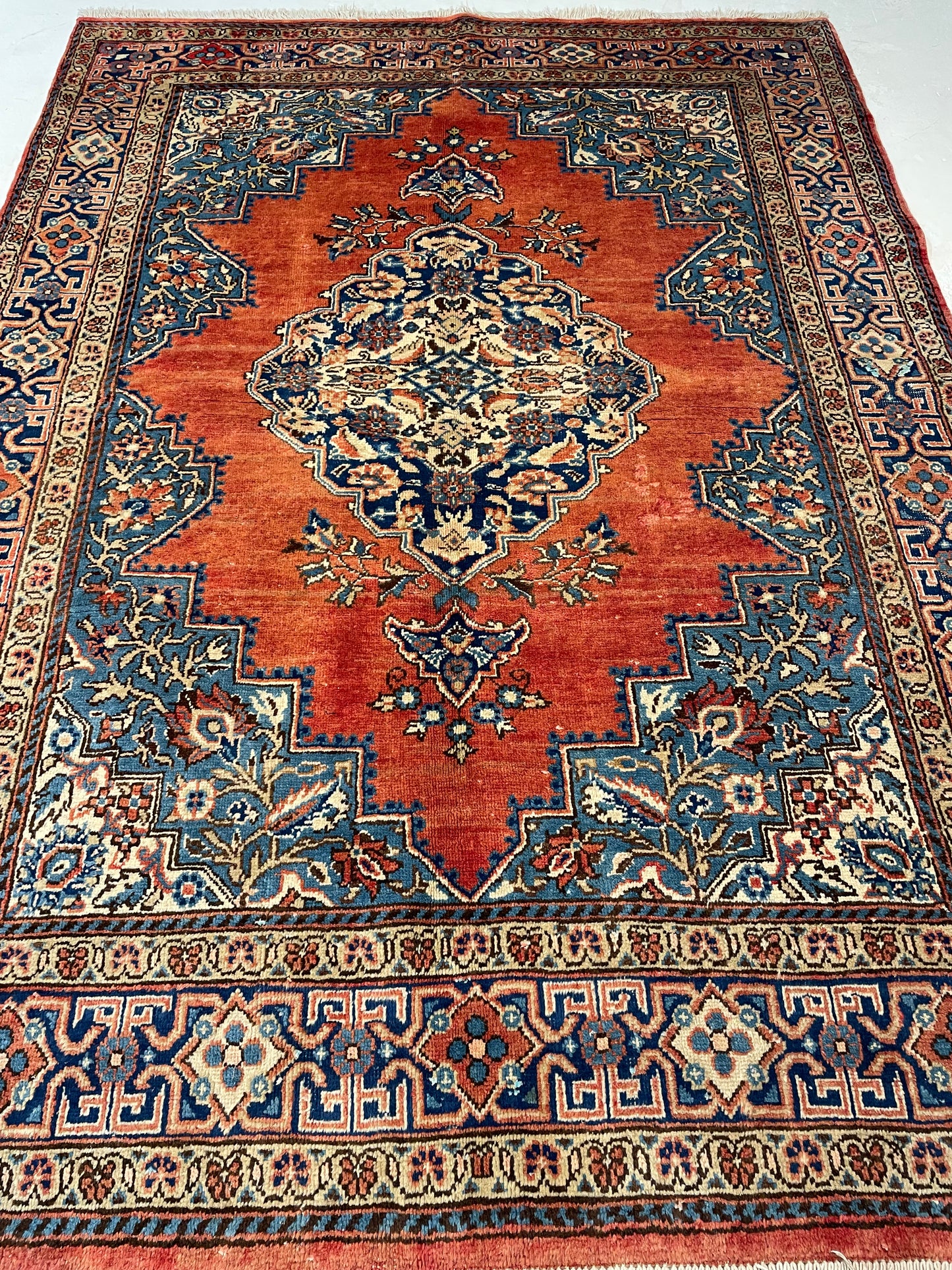 Hand-Knotted Wool Rug Persian Vis 5'5" x 7'6"