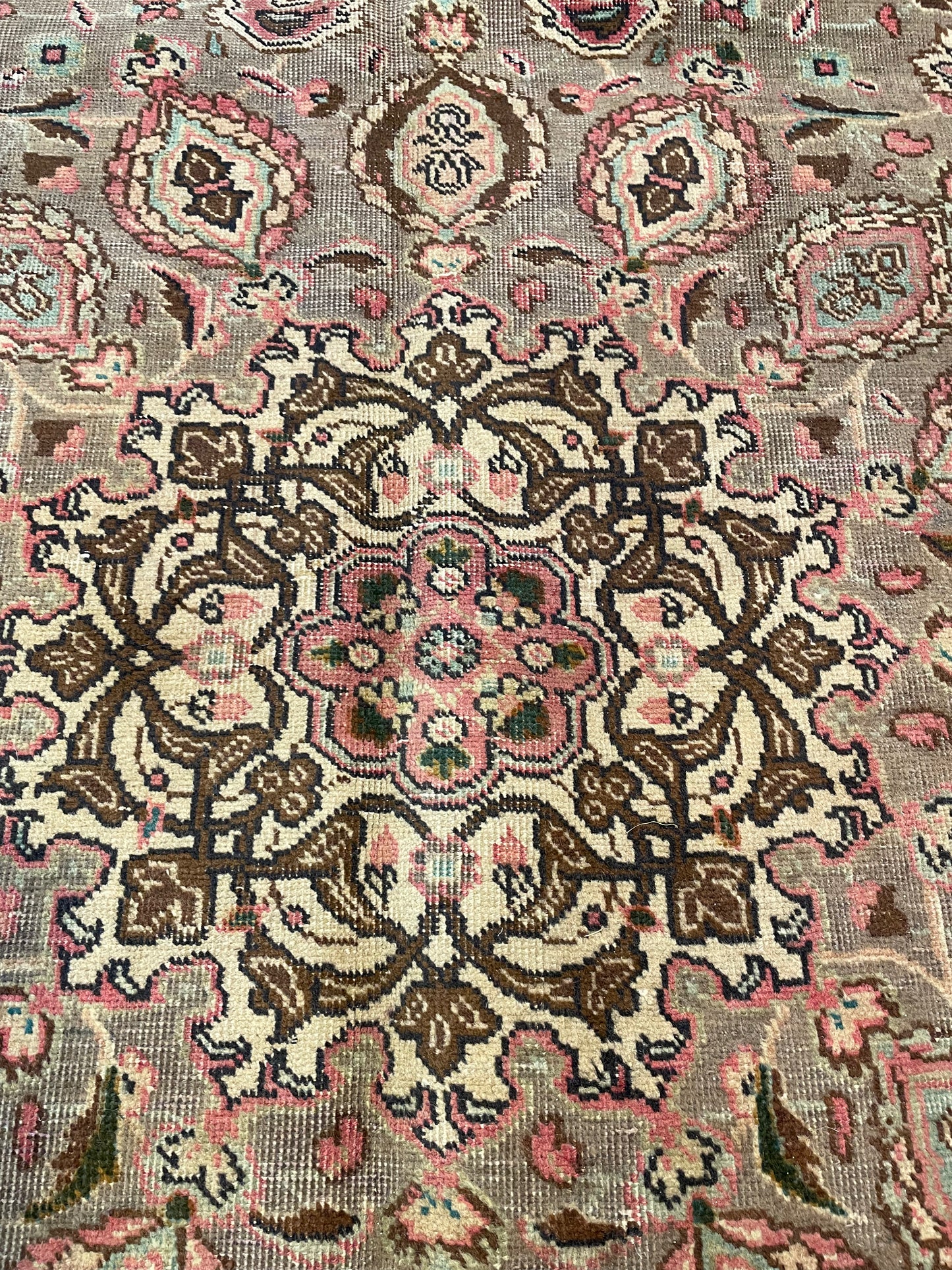 Hand-Knotted Wool Rug Tabriz 7'4" x 9'11"