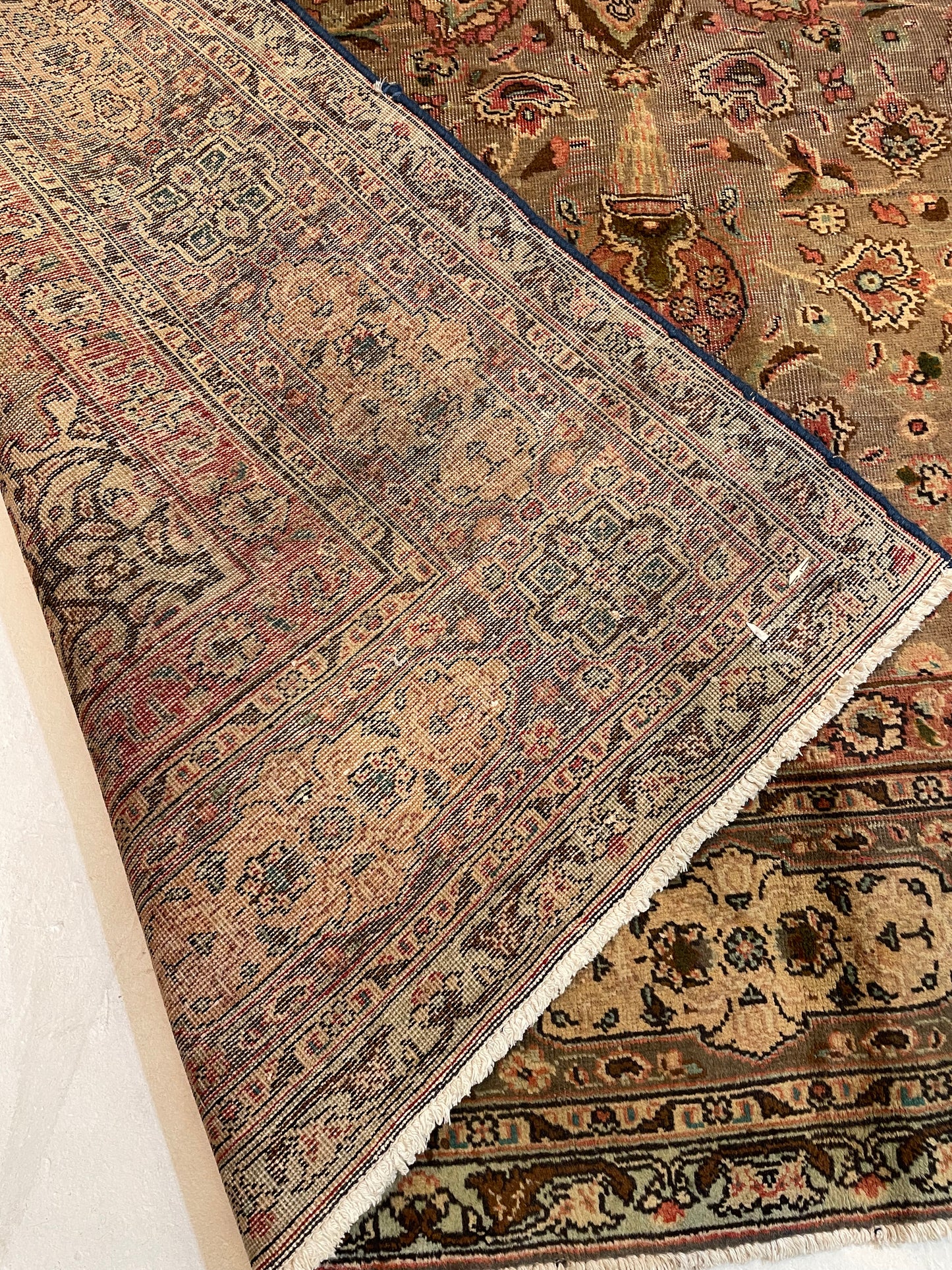 Hand-Knotted Wool Rug Tabriz 7'4" x 9'11"
