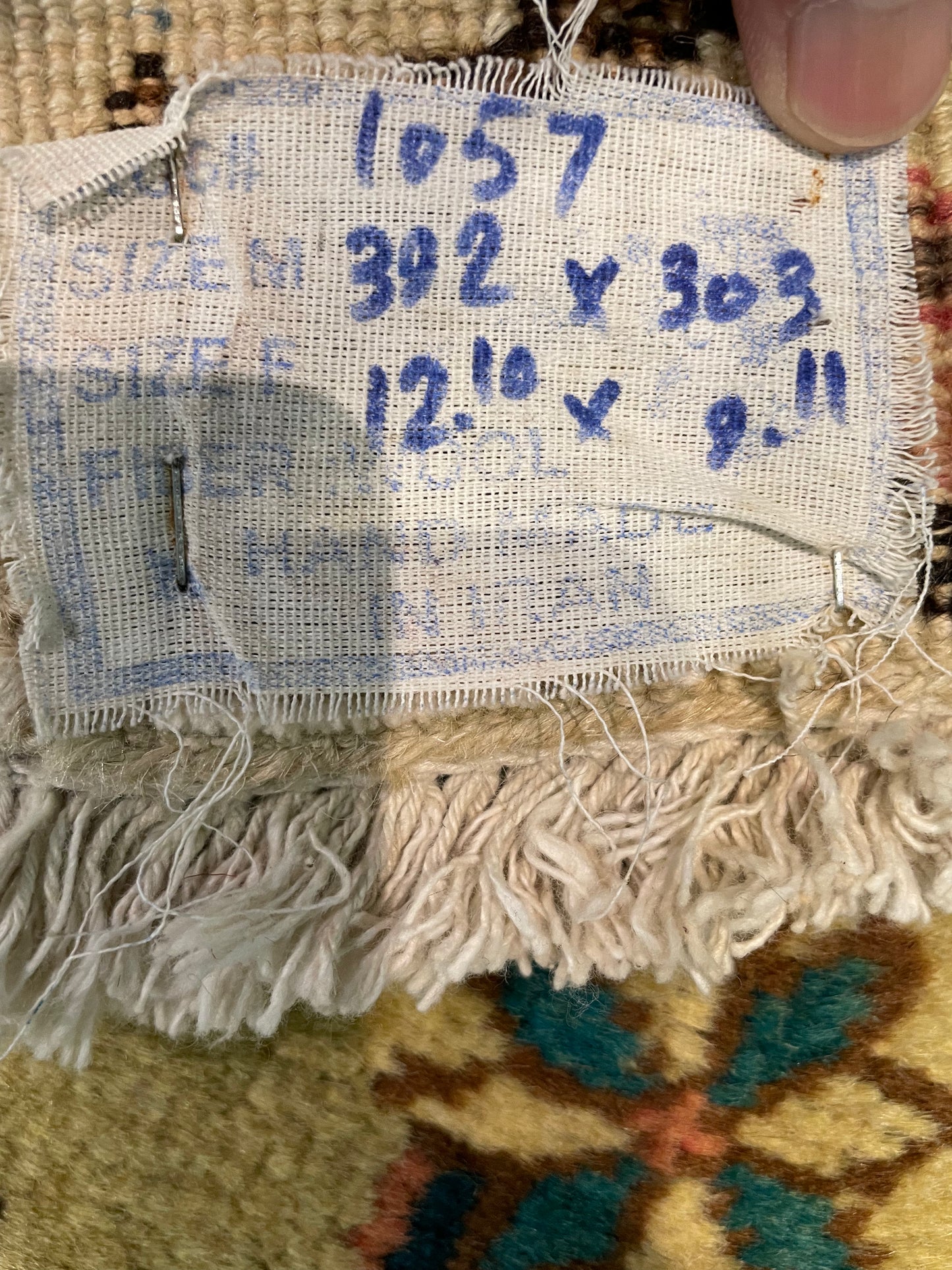 Hand-Knotted Wool Rug Tabriz 9'11" x 12'10"