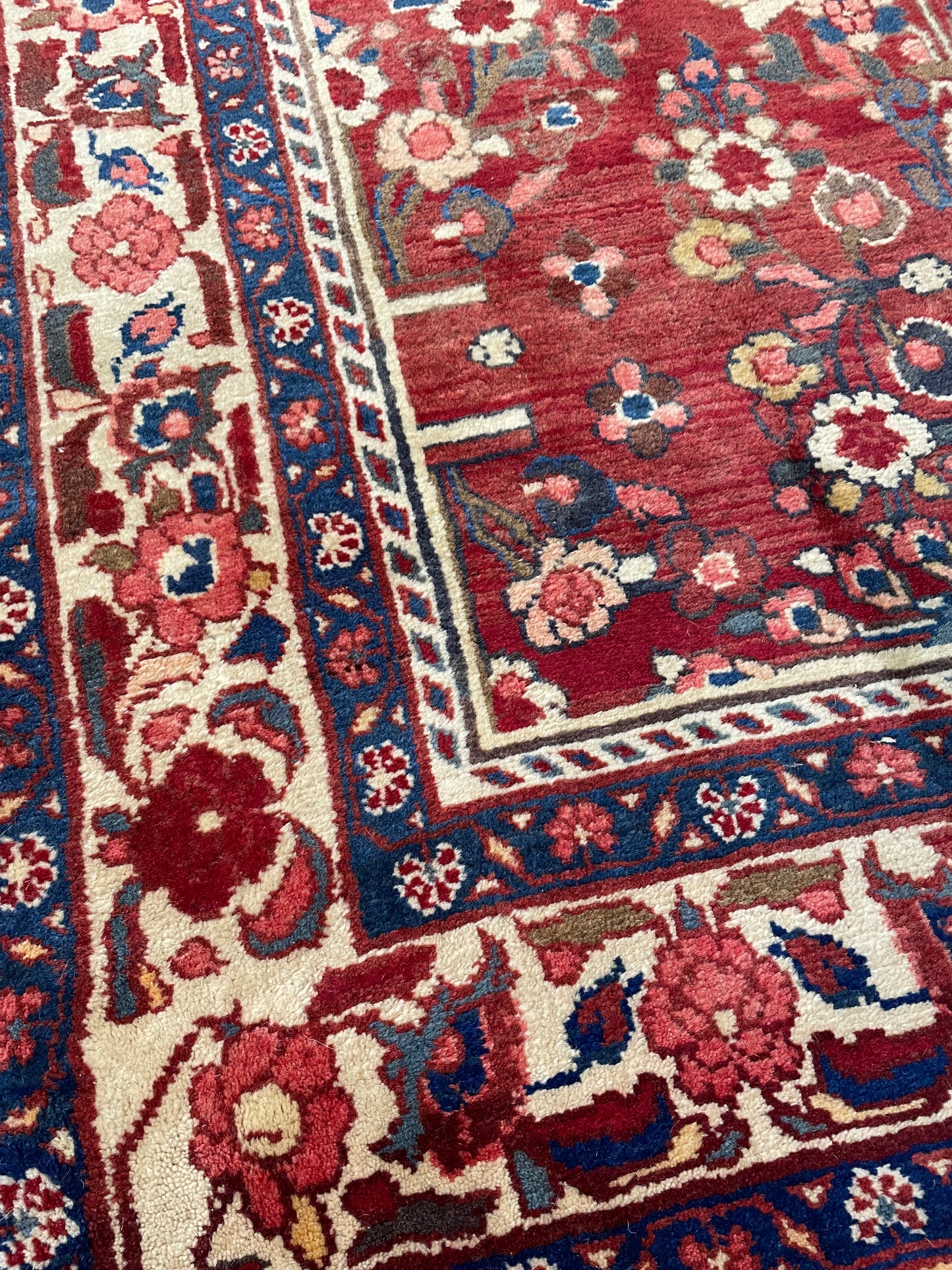 Hand-Knotted Wool Gallery Size Hamedan Borchaloo 5'2" x 15'6"