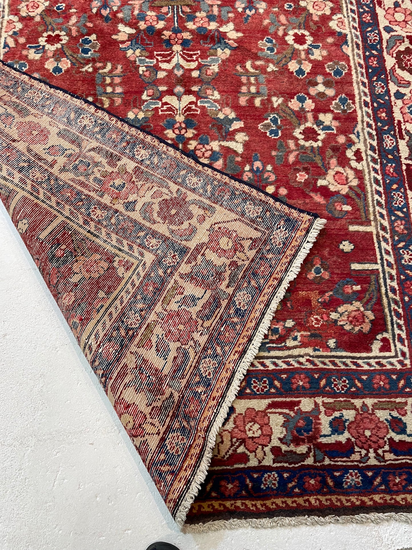 Hand-Knotted Wool Gallery Size Hamedan Borchaloo 5'2" x 15'6"