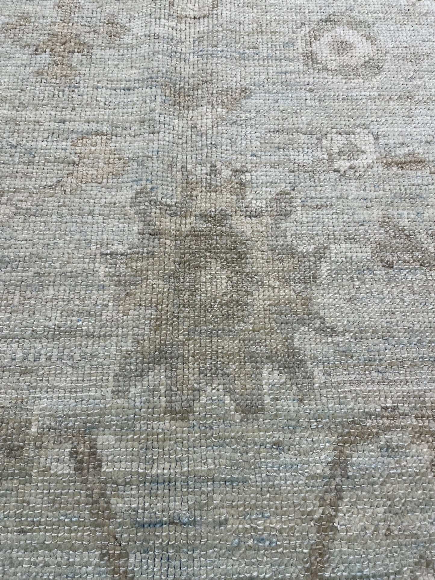 Hand-Knotted Wool Rug Turkish Oushak 9'2" x 11'10"