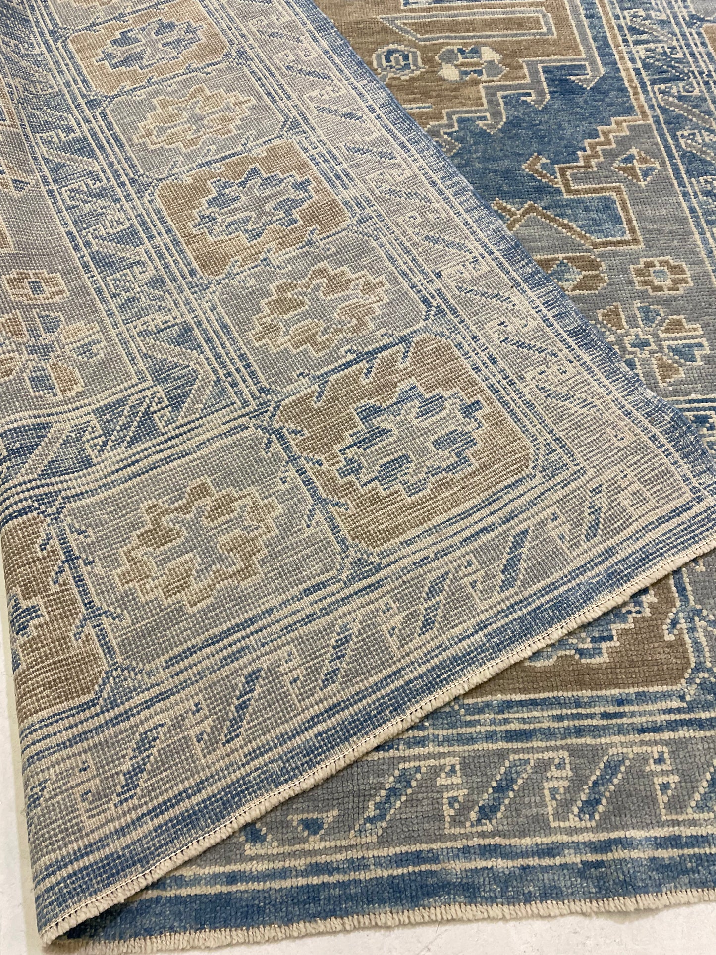 Hand-Knotted Wool Rug Turkish Oushak 8'3" x 10'5"