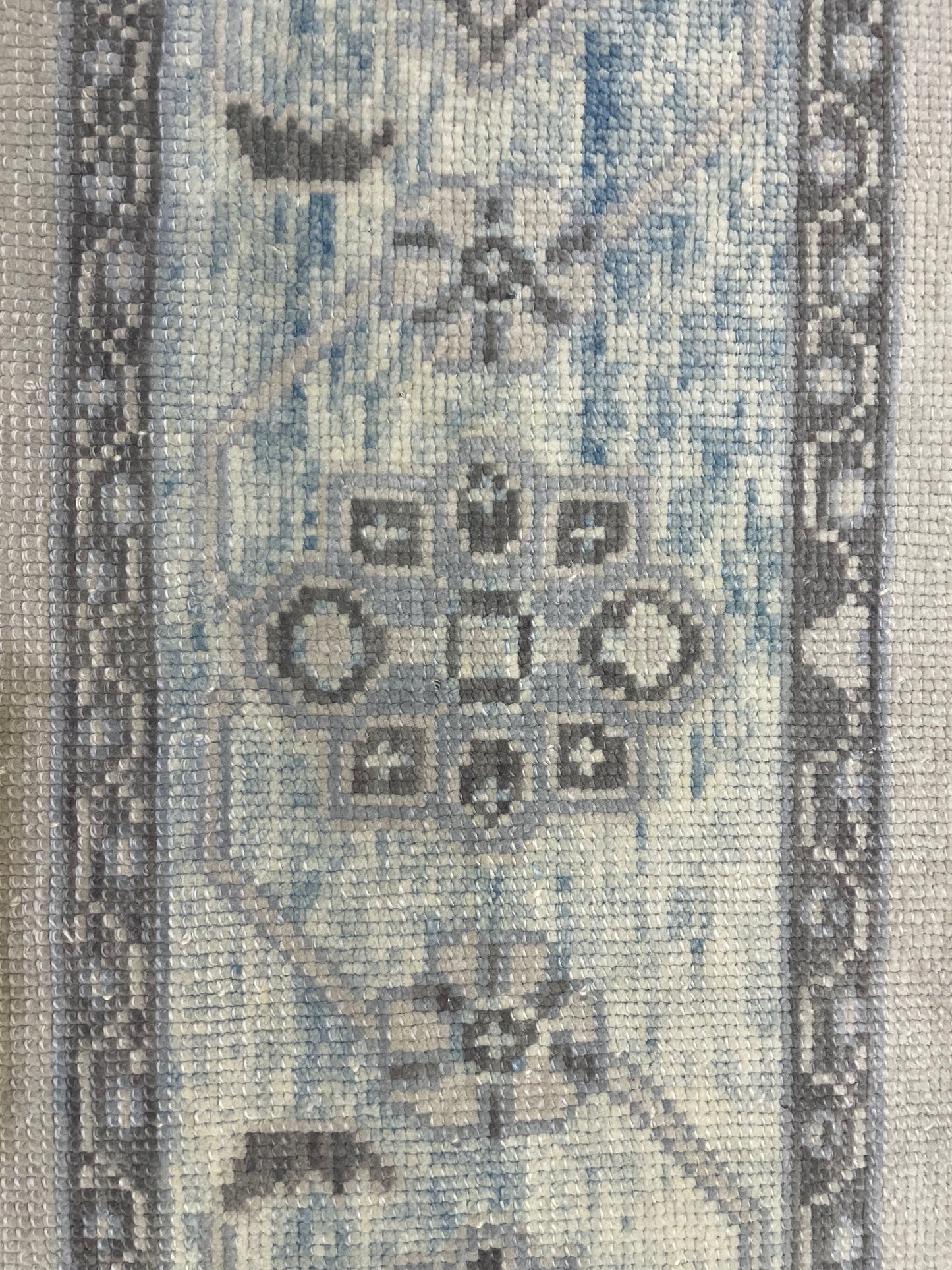 Hand-Knotted Wool Rug Turkish Oushak 9'7" x 12'1"