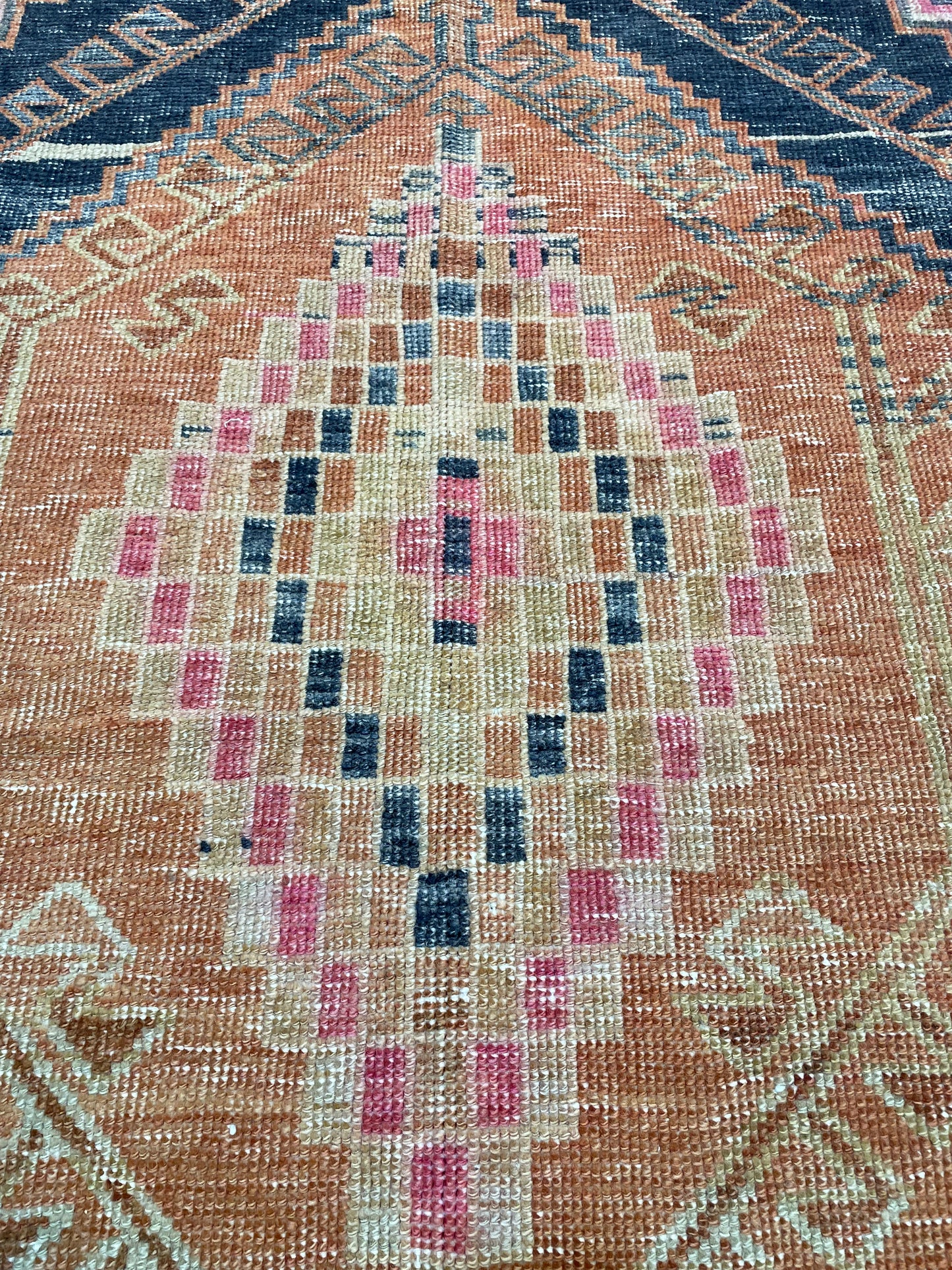 Hand-Knotted Wool Gallery Size Turkish Oushak 6'3" x 13'10"