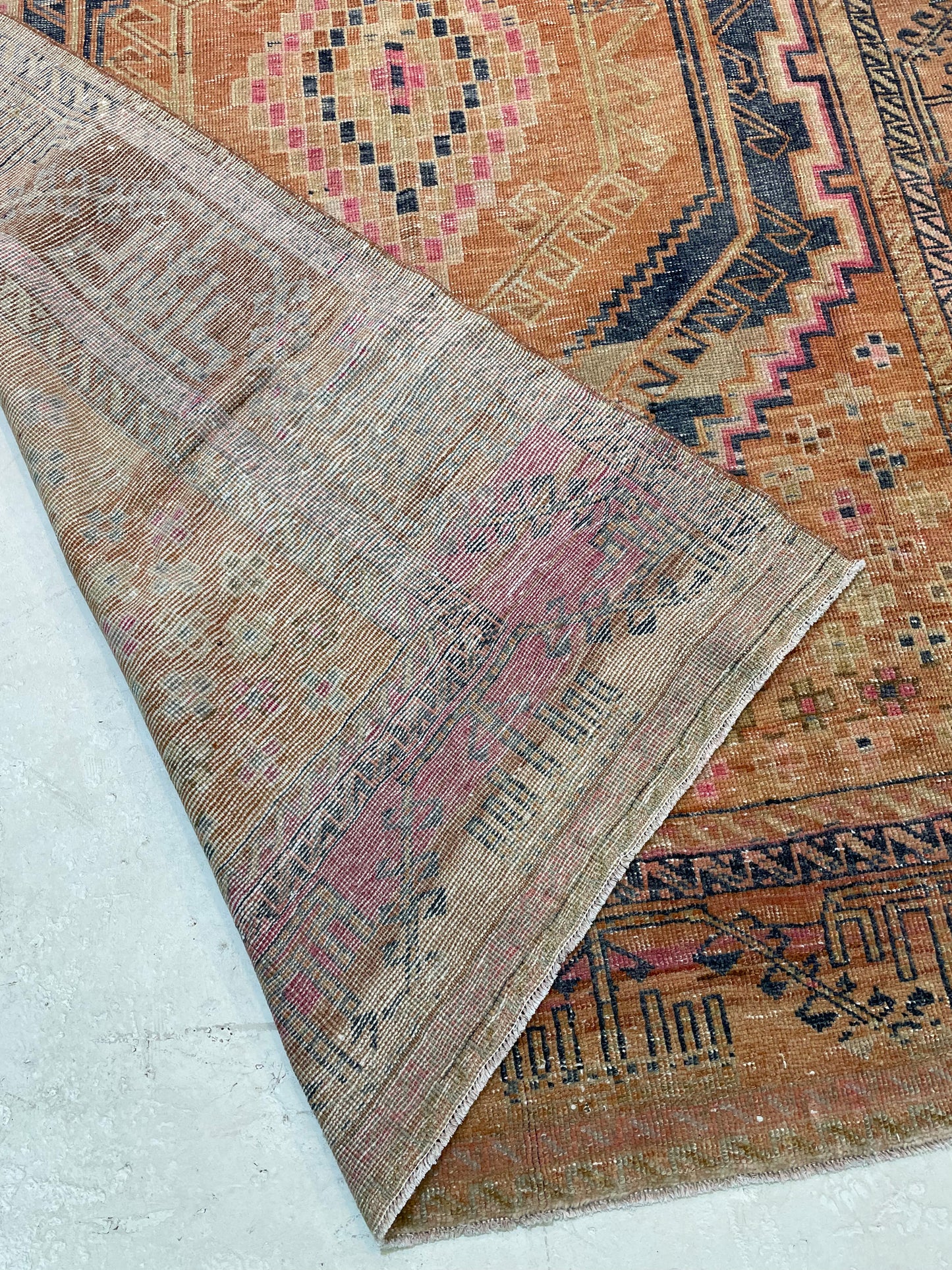 Hand-Knotted Wool Gallery Size Turkish Oushak 6'3" x 13'10"