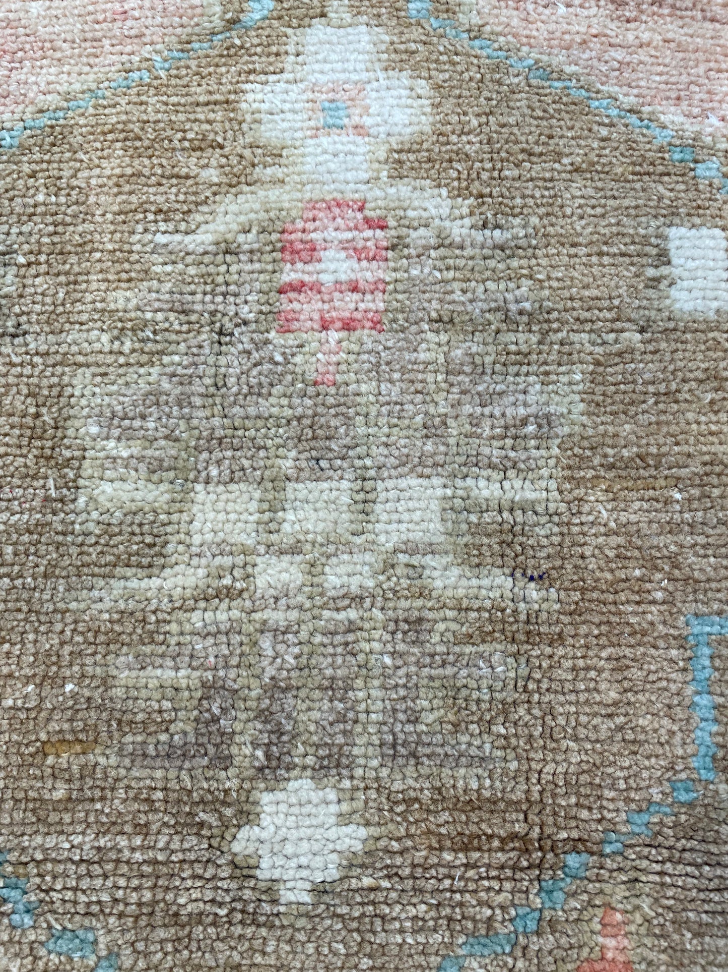 Hand-Knotted Wool Gallery Size Turkish Oushak 6' x 13'5"