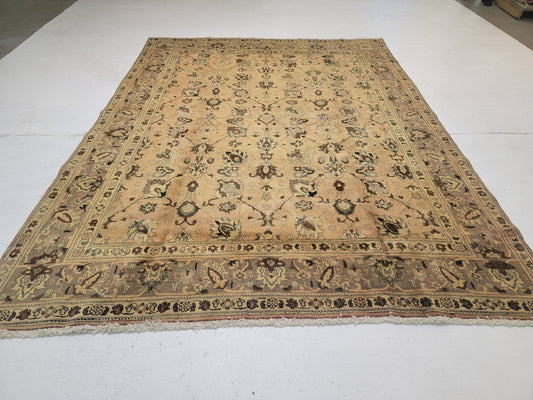 Hand-Knotted Wool Rug Tabriz 9'6"x12'6"