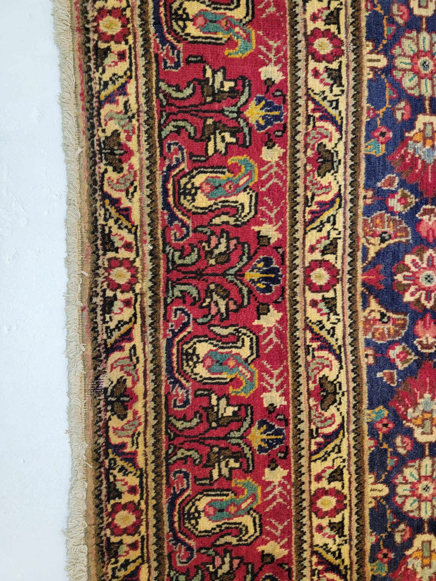 Hand-Knotted Wool Rug Tabriz 10' x 13'