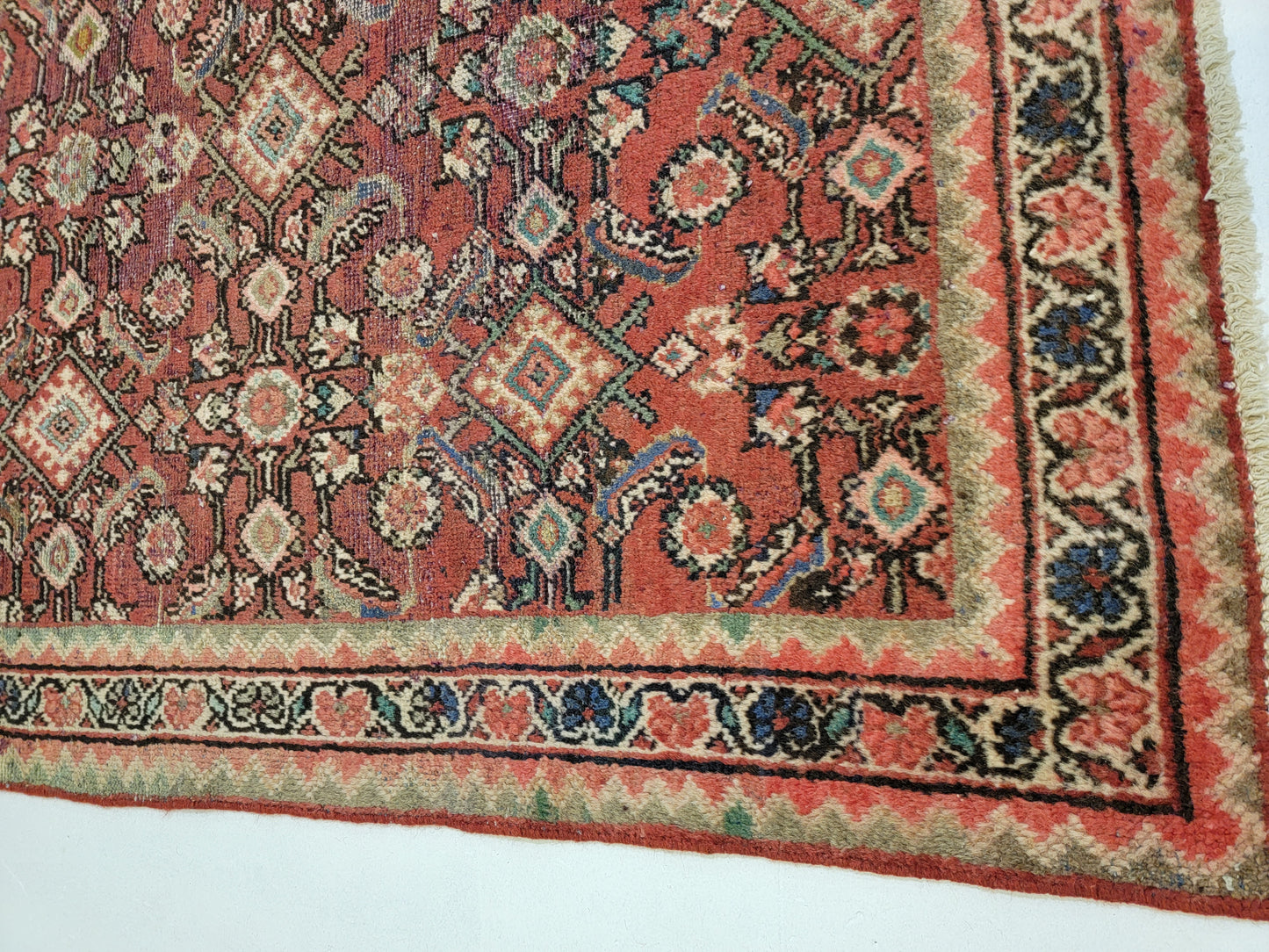 Hand-Knotted Wool Rug Persian Mahal  4'4" x 6'7"