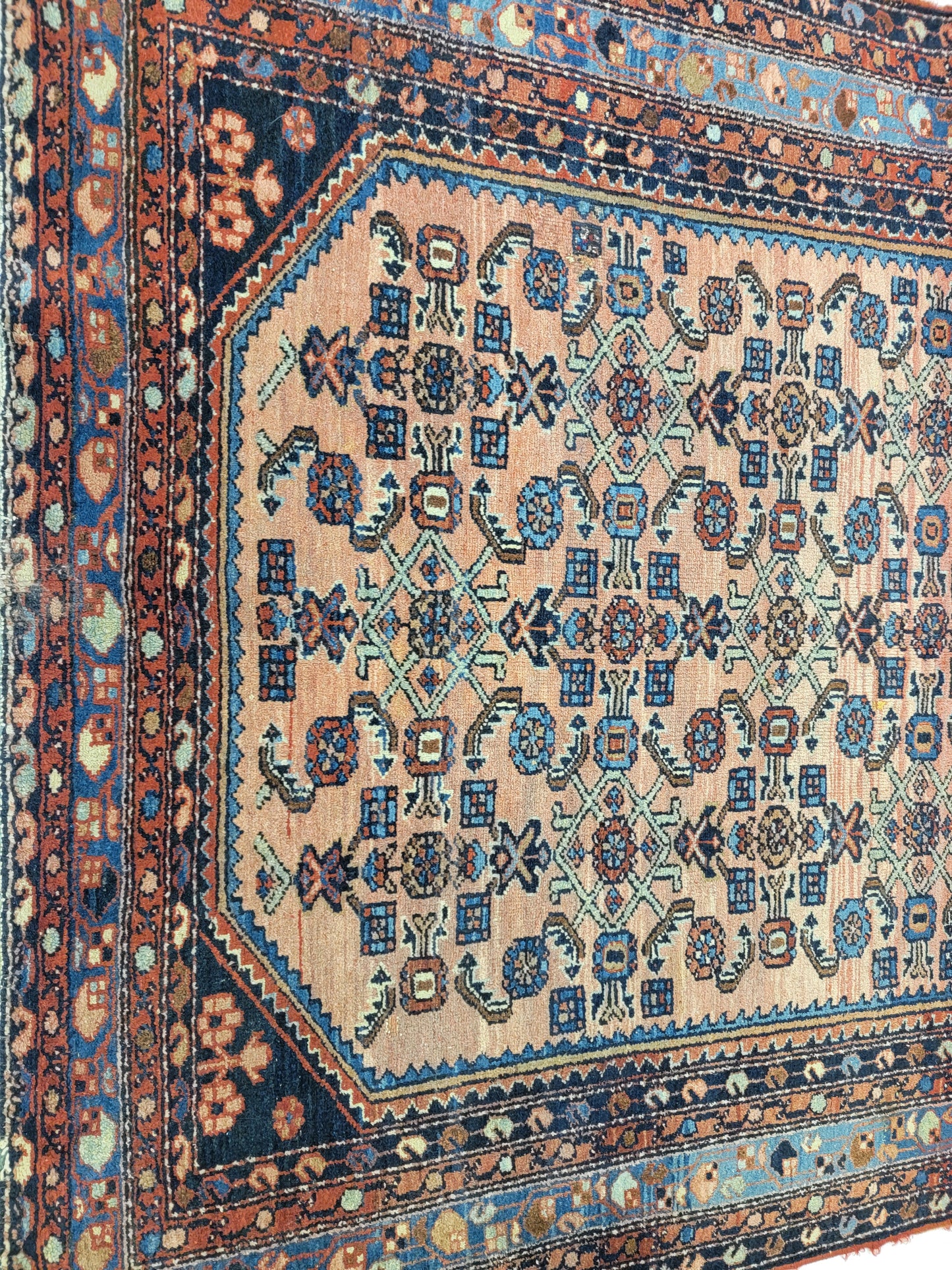 Hand-Knotted Wool Persian Malayer 5' x 6'7"