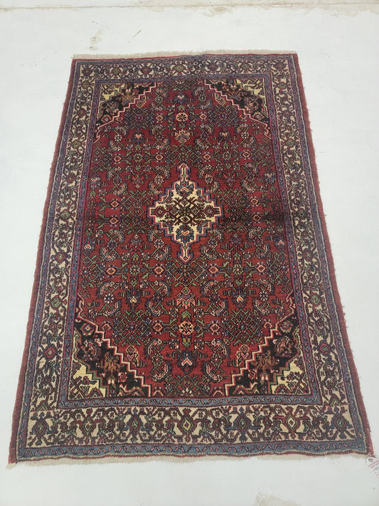 Hand-Knotted Wool persian Bibikabad  4'4" x 6'