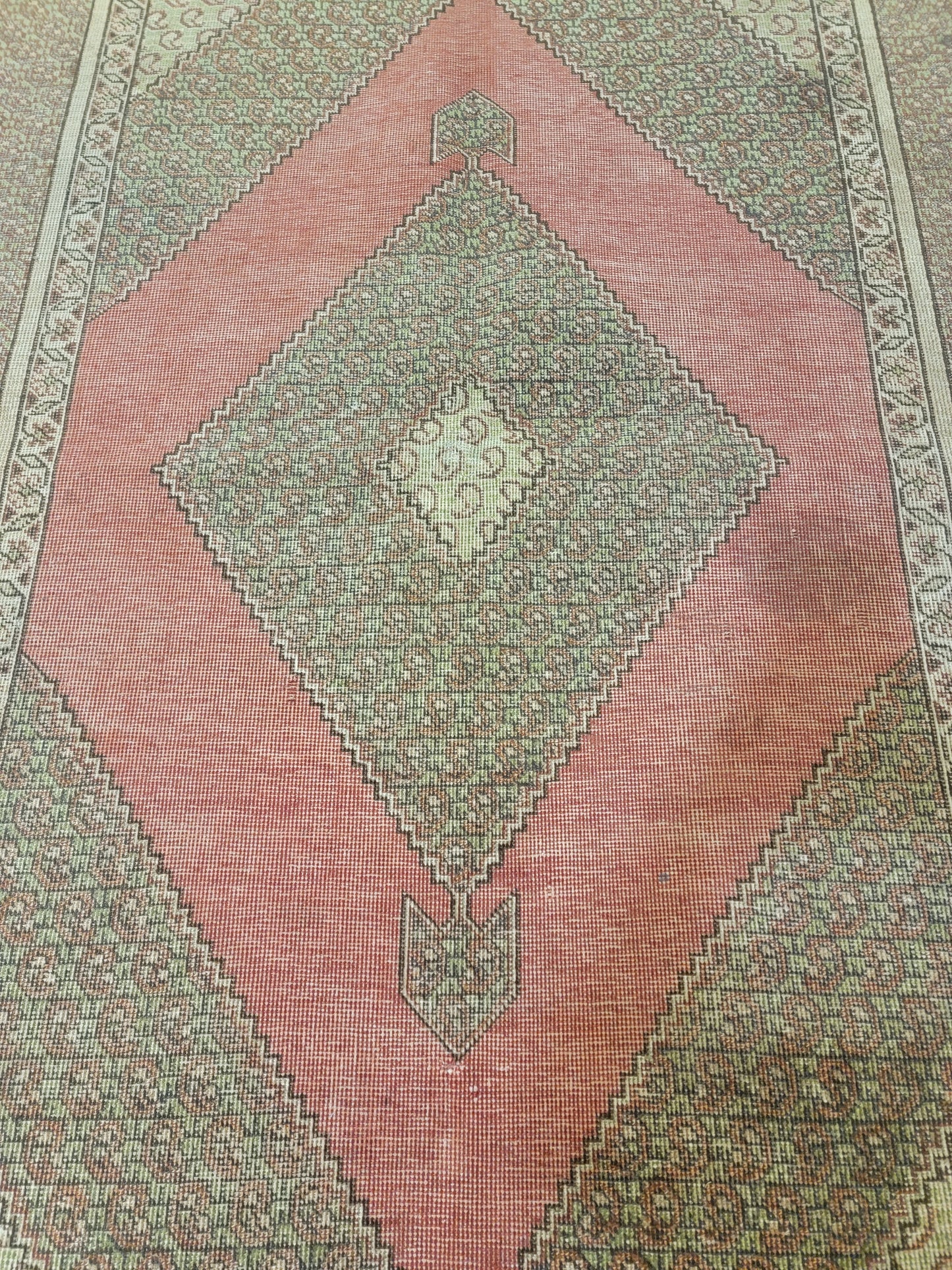 Hand-Knotted Wool Persian Tabriz 4'4" x 6'2"