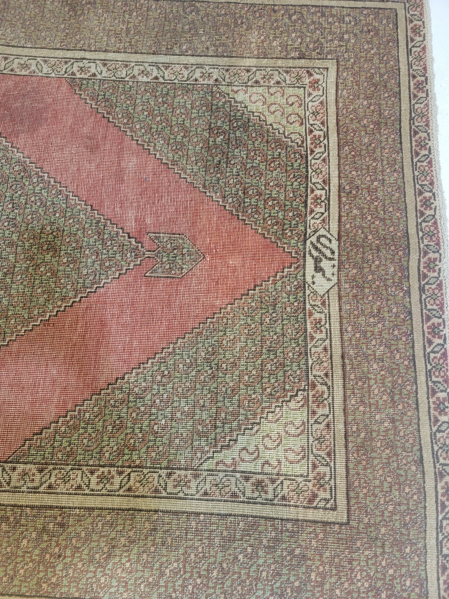 Hand-Knotted Wool Persian Tabriz 4'4" x 6'2"