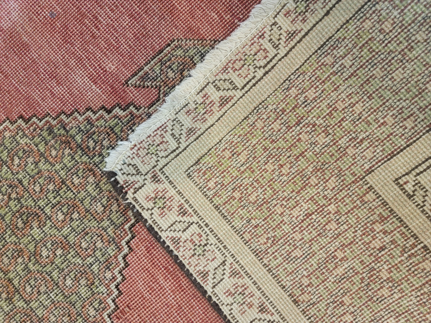 Hand-Knotted Wool Persian Tabriz 4'4" x 6'2"