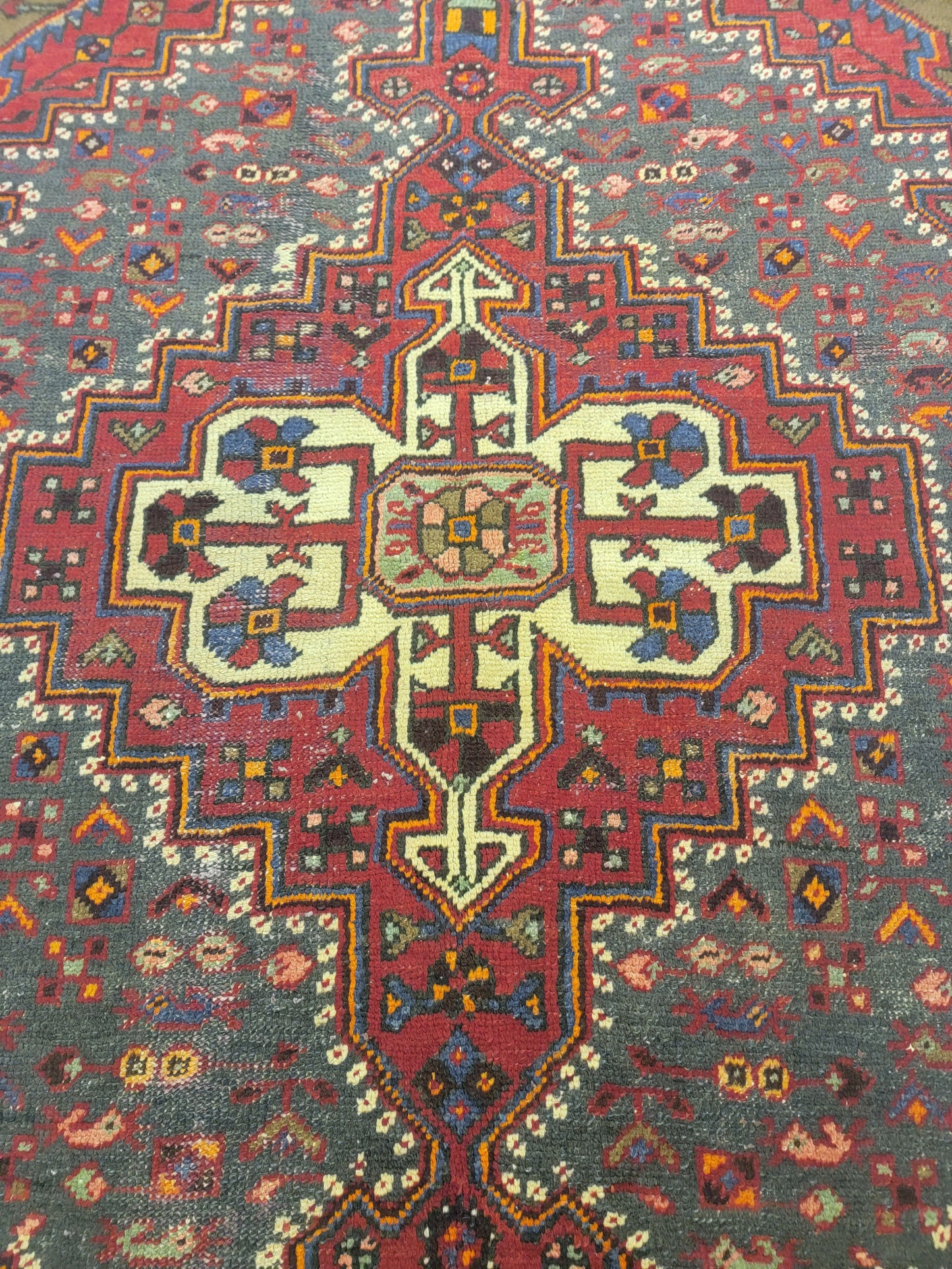 Hand-Knotted Wool Zanjan Hamedan 4'5" x 6'8"