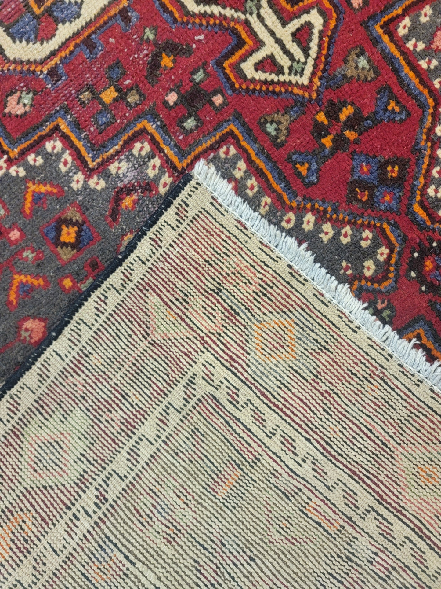 Hand-Knotted Wool Zanjan Hamedan 4'5" x 6'8"