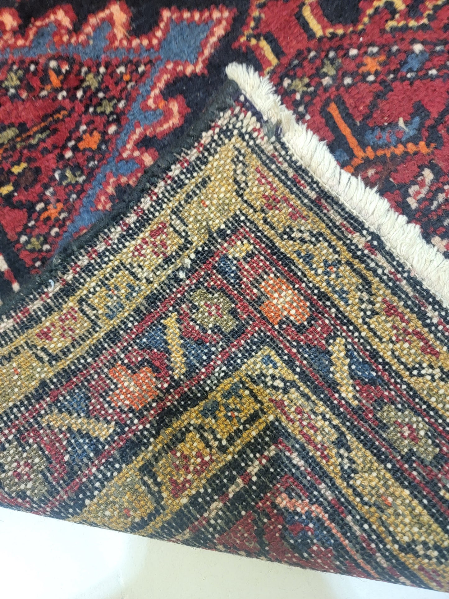 Hand-Knotted Wool Runner Hamedan 3'3" x 9'7"