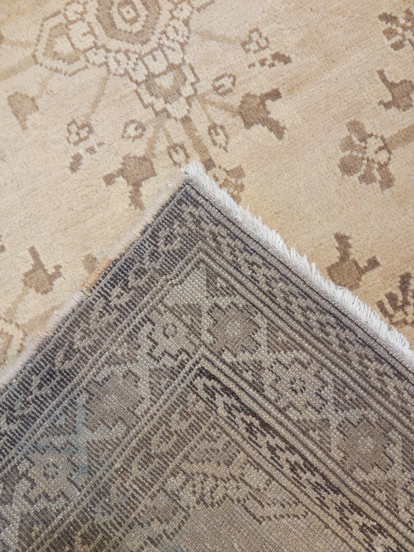 Hand-Knotted Wool Runner Hamedan 3'3" x 10'1"