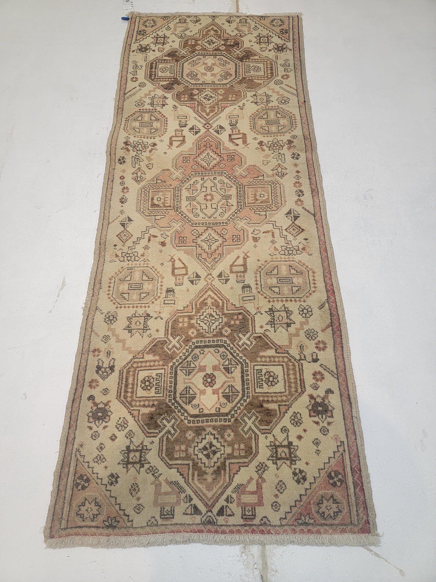 Hand-Knotted Wool Runner Meshkin 2'9" x 7'4"