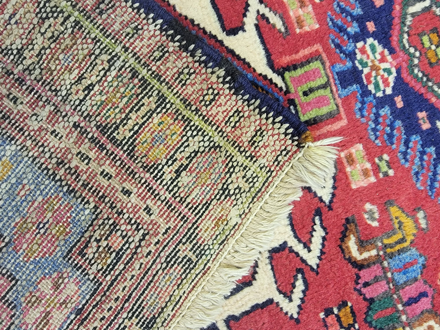 Hand-Knotted Wool Runner Heriz Karajeh 2'5" x 8'10"