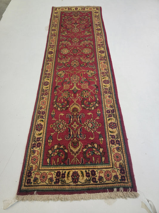 Hand-Knotted Wool Gallery Size Tabriz 2'10" x 9'5"