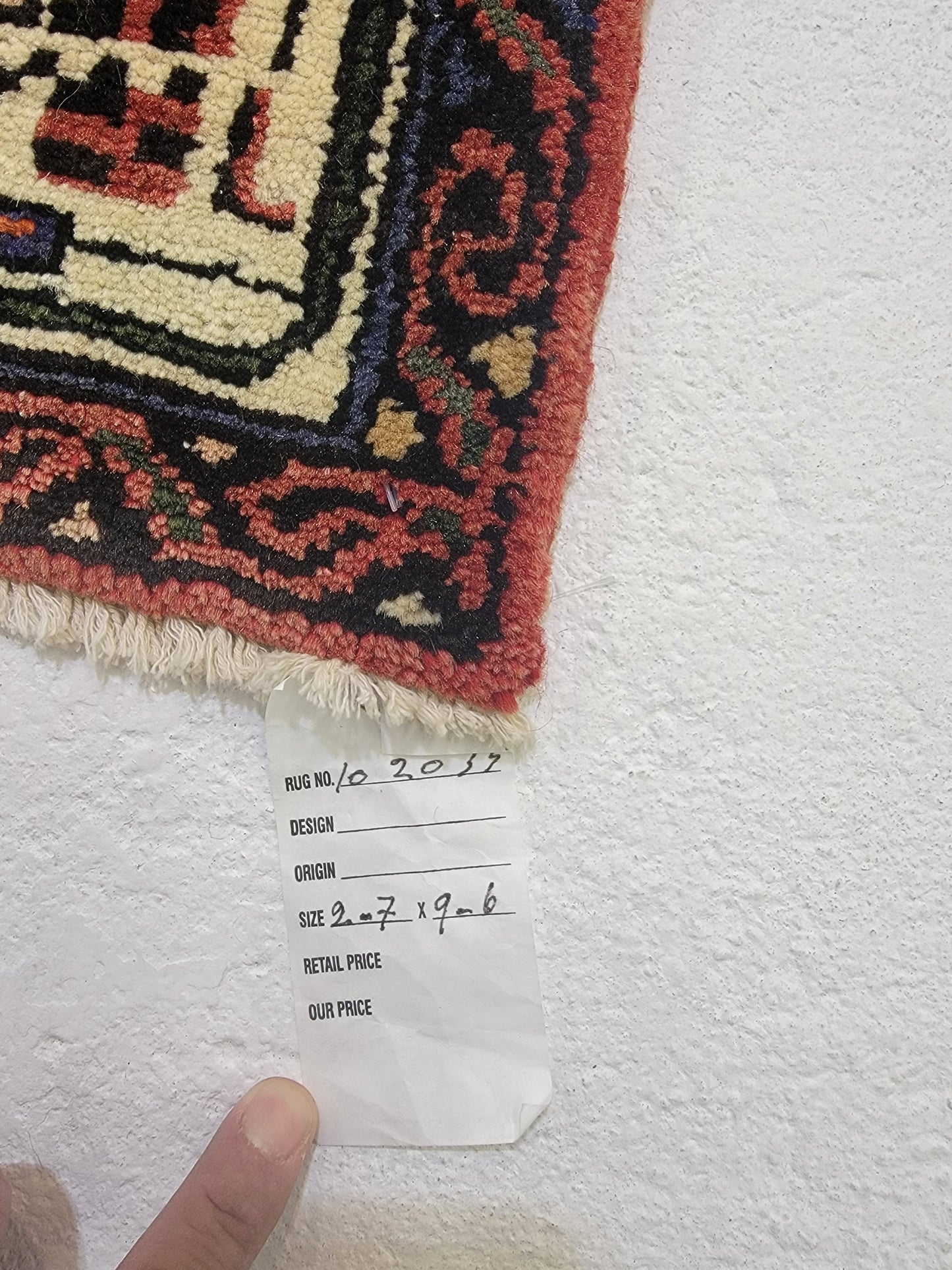 Hand-Knotted Wool Gallery Size Hosseinabad 2'7" x 9'6"