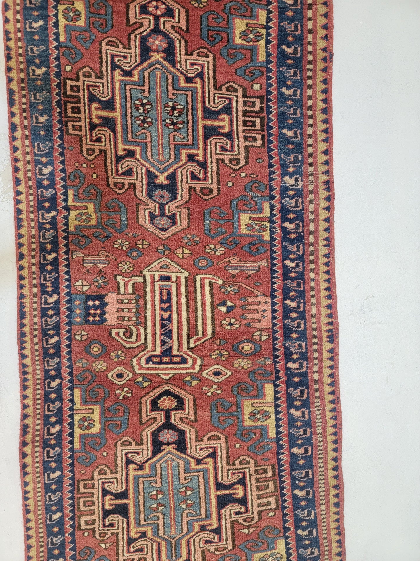 Hand-Knotted Wool Gallery Size Heriz 2'8" x 10'5"