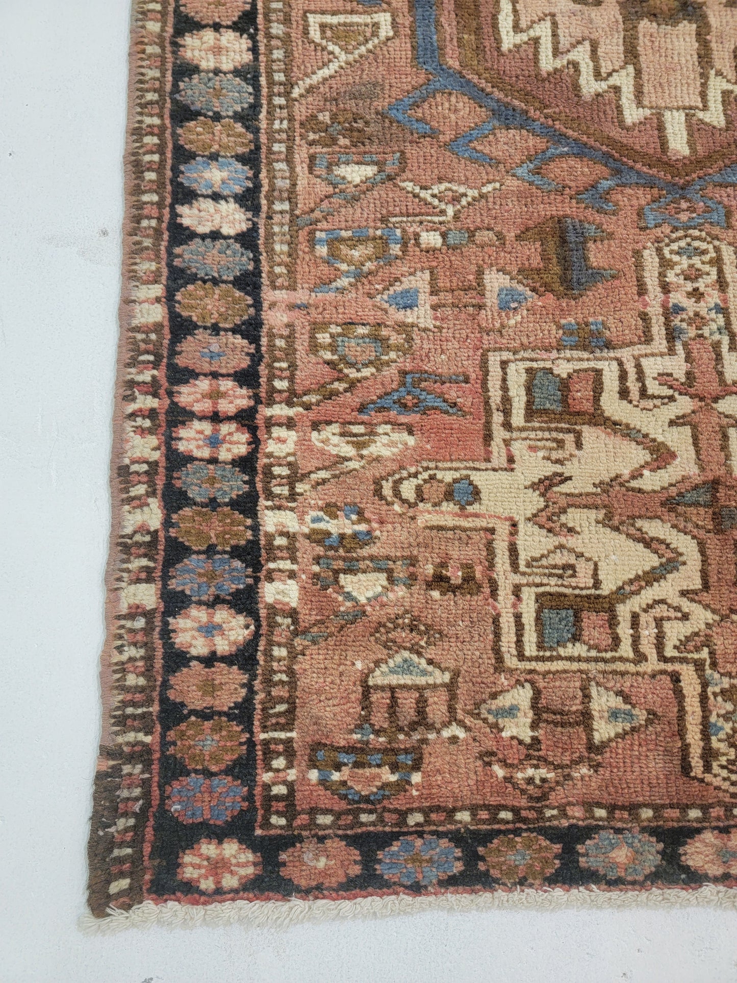 Hand-Knotted Wool Gallery Size Heriz Karajeh 2'9" x 10'8"