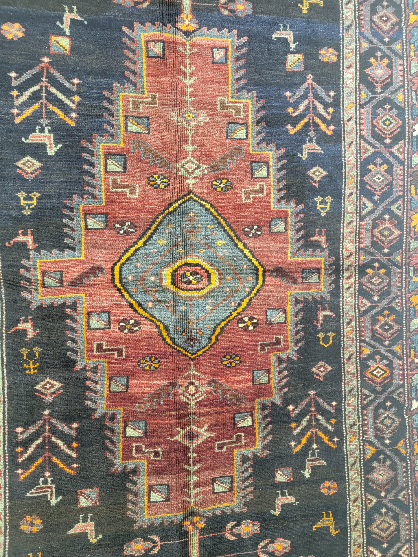 Hand-Knotted Wool Gallery Size Kurdish 4'7" x 12'6"