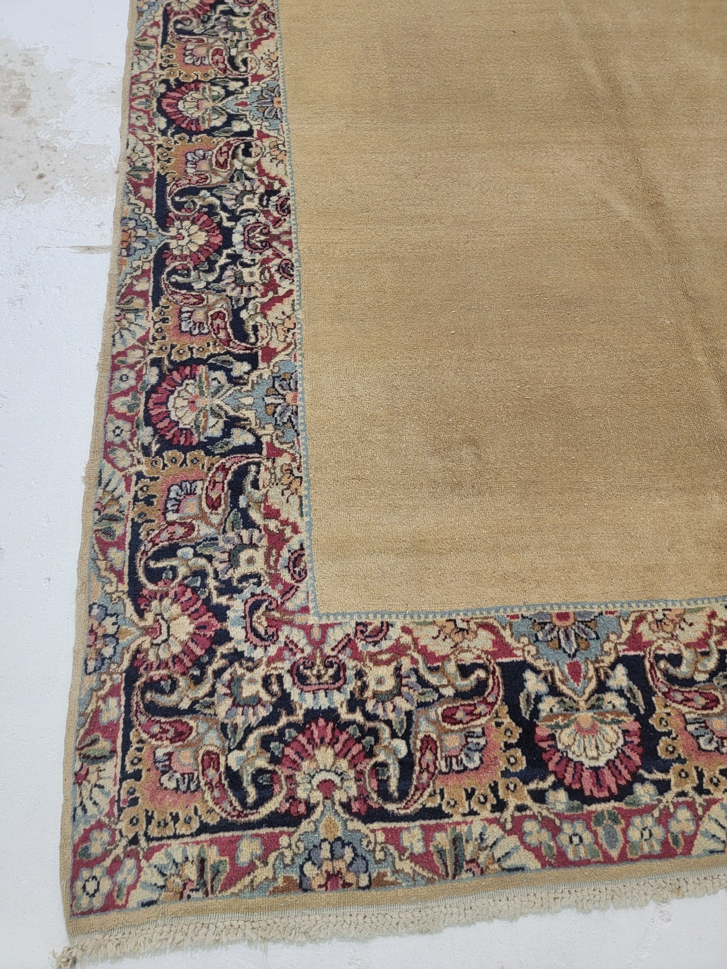 Hand-Knotted Wool Gallery Size Kerman 4'9" x 17'7"