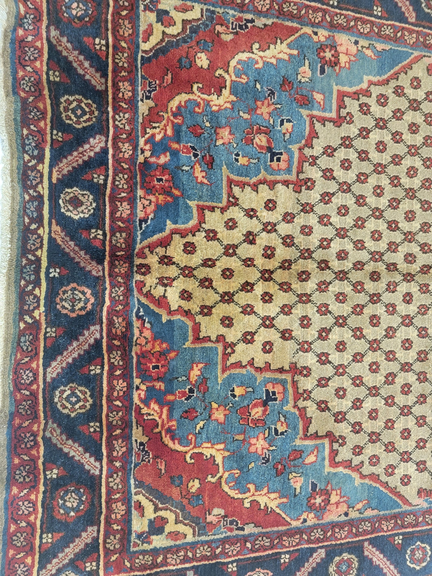 Hand-Knotted Wool Gallery Size Hamedan 4'7" x 10'