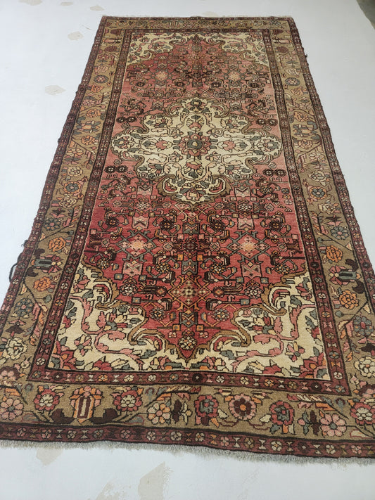 Hand-Knotted Wool Gallery Size Hamedan Borchaloo 5'2" x 10'2"