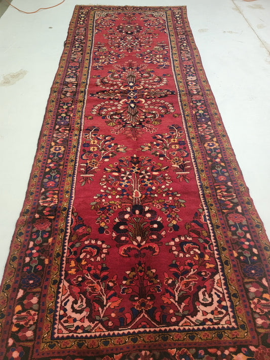 Hand-Knotted Wool Gallery Size Hamedan 5' x 14'4"