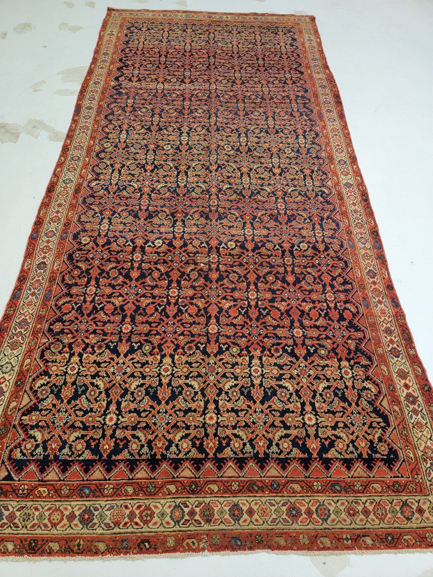 Hand-Knotted Wool Gallery Size Malayer 5'2" x 11'6"