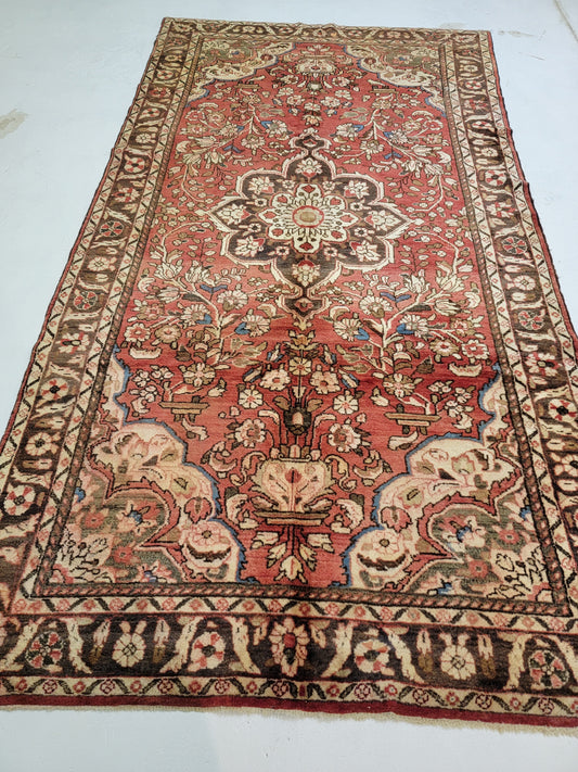 Hand-Knotted Wool Gallery Size Hamedan Borchaloo 5'6" x 10'2"