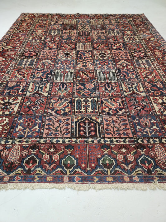 Hand-Knotted Wool Rug Bakhtiari 9'7" x 12'6"