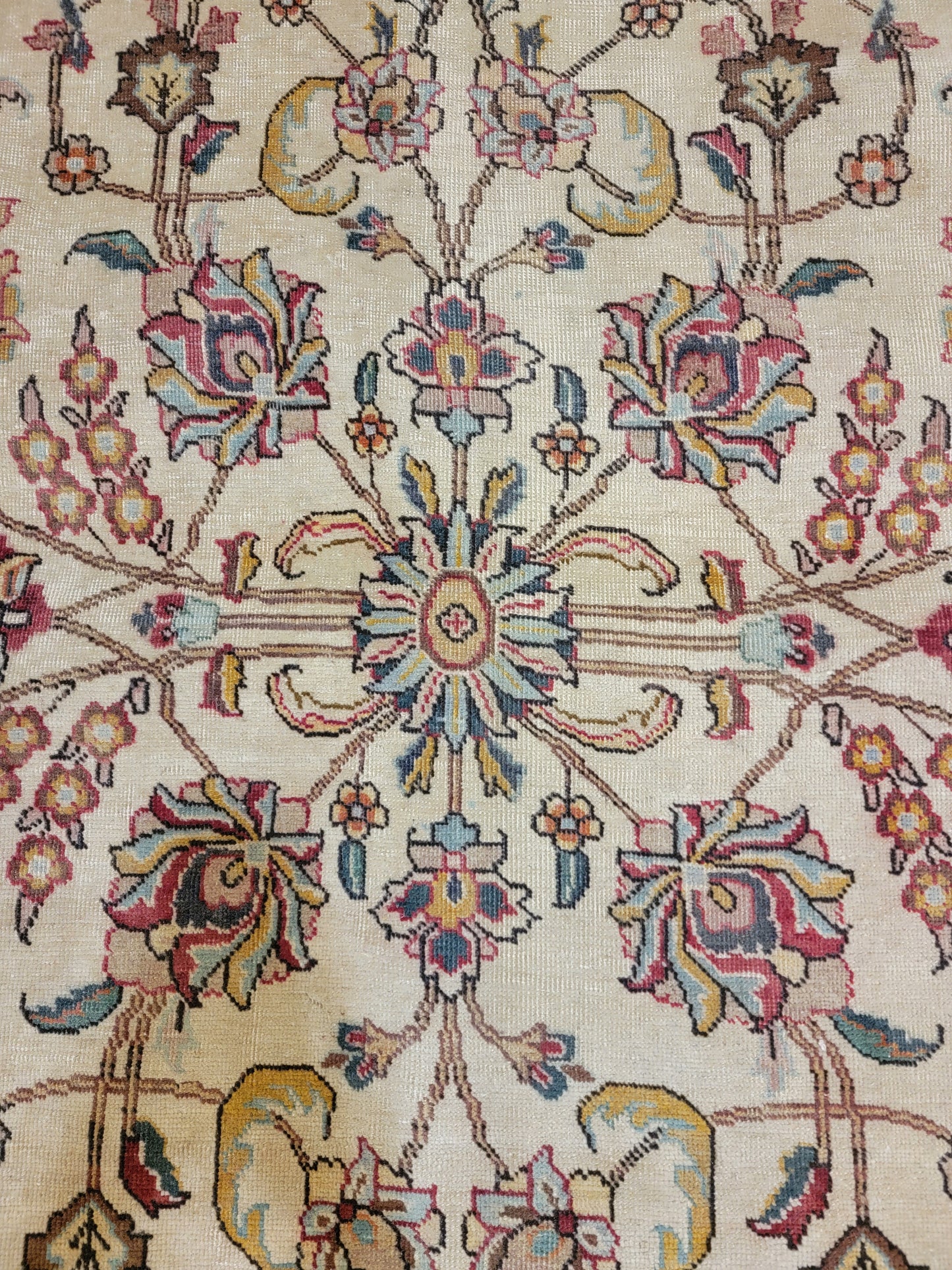 Hand-Knotted Wool Rug Tabriz 8'11" x 12'8"