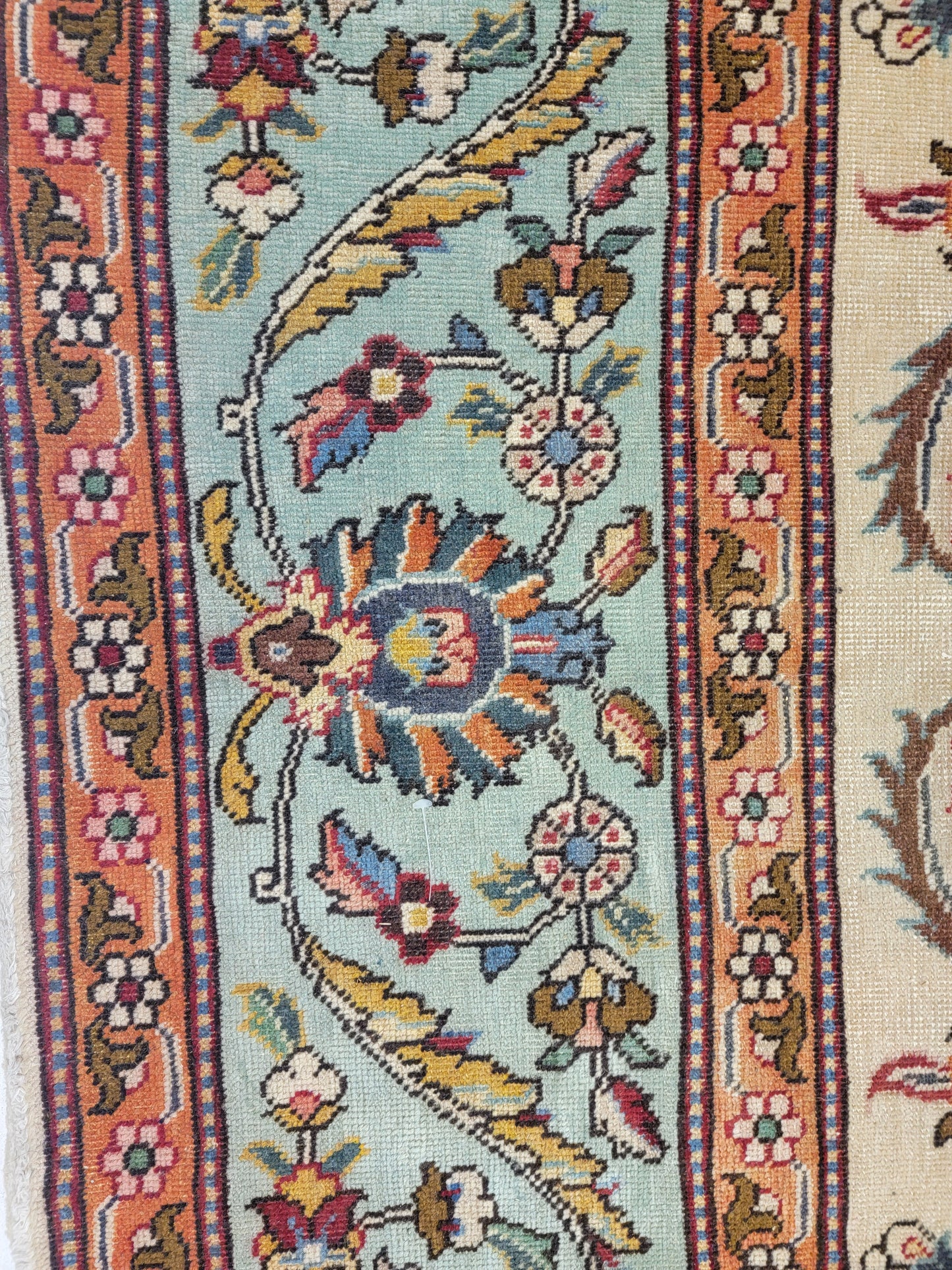 Hand-Knotted Wool Rug Tabriz 8'11" x 12'8"