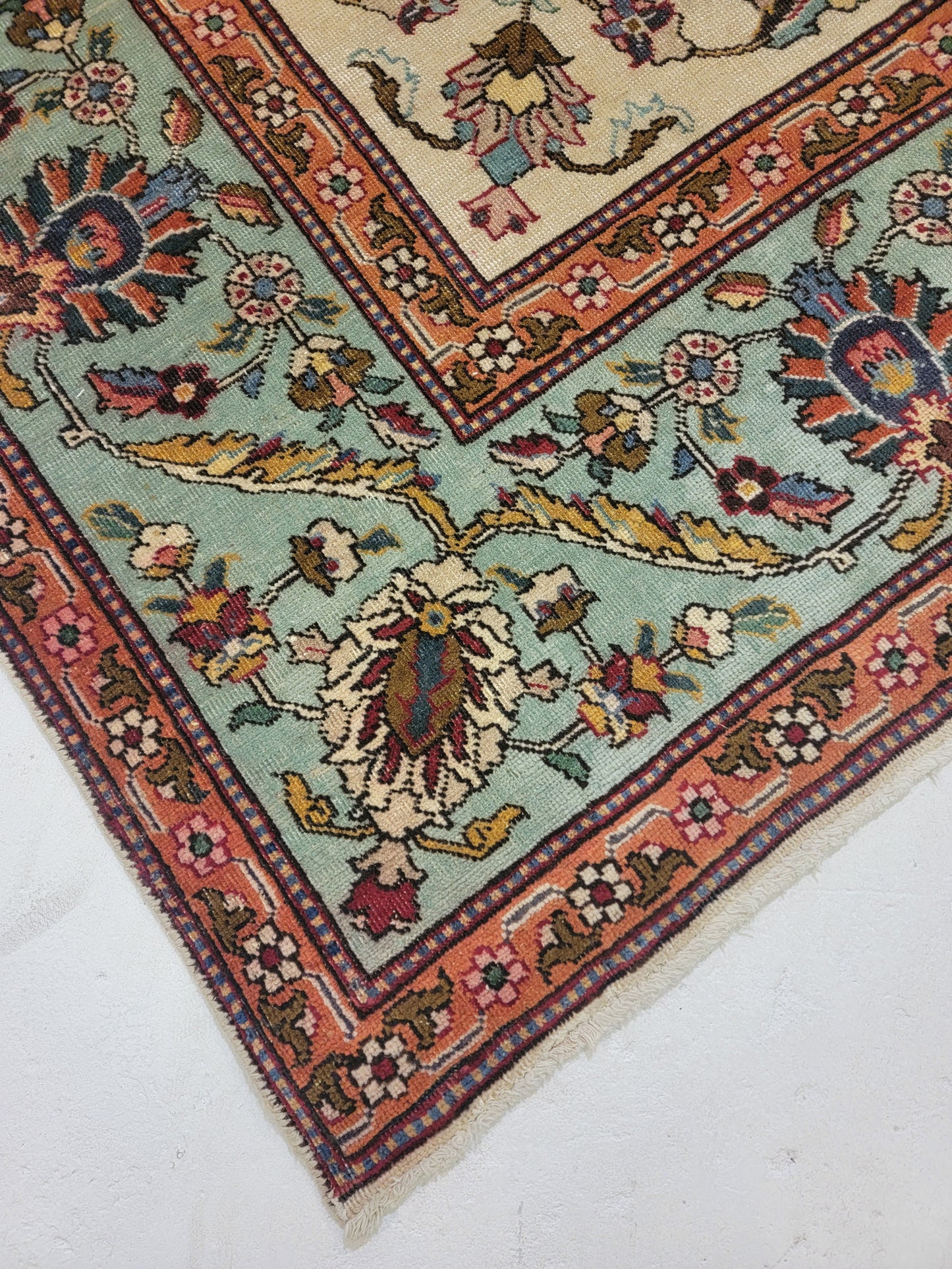 Hand-Knotted Wool Rug Tabriz 8'11" x 12'8"