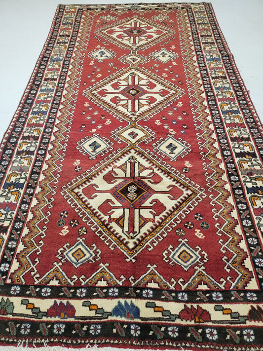 Hand-Knotted Wool Gallery Size Bakhtiari 5'2" x 9'9"